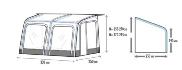 Надувной тамбур Vega 330 (255-285 см) - Westfield