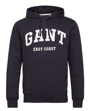 GANT LOGO SWEAT HOODIE BLUZA Z KAPTUREM BAWEŁNA