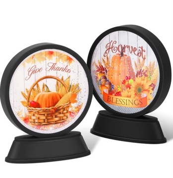 Lampka LED 2 szt Dekoracyjna Dyna Ozdoba Jesienne