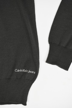 Calvin Klein Jeans MĘSKI SWETER, dekolt w SEREK- L