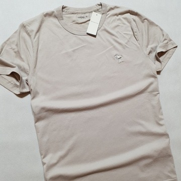 ABERCROMBIE & FITCH t-shirt soft tee kolor kaszmirowy XL