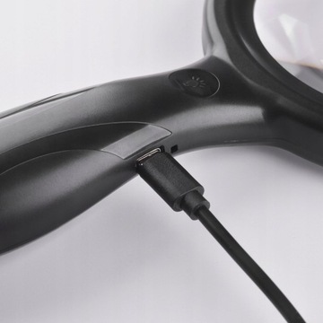 LUPA SZKŁO POWIĘKSZAJĄCE Z PODŚWIETLENIEM 33LED 30x/60x SZKŁO POWIĘKSZAJĄCE