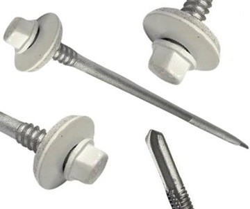 Wkręty do Płyt WARSTWOWYCH 110mm 12mm białe RAL 9010 50szt