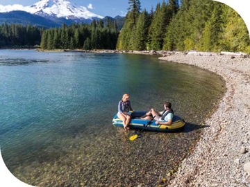 Понтон Челленджер 2 места Насос Intex + лопасти 68367 МОДЕЛЬ 2024 г.