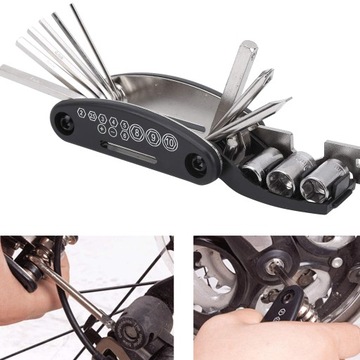 MULTITOOL Многофункциональный инструмент 16 в 1 ВЕЛОСИПЕДНЫЕ КЛЮЧИ УНИВЕРСАЛЬНЫЕ ИНБУСЫ