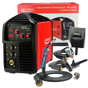 Spawarka MIGOMAT 220A MIDI MIG 220 WELDMAN MMA