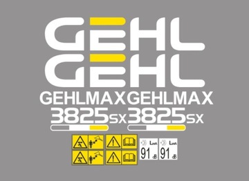 Naklejki oklejenie naklejka - GEHL 3825SX