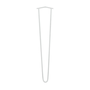 MORIA DESIGN Metalowe nogi do stołu biurka Hairpin legs 80 cm fi 10 biały