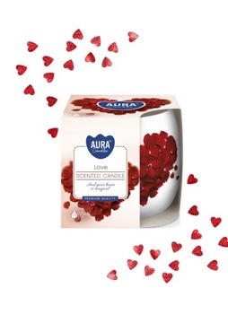 Dzień Matki BISPOL ŚWIECE ZAPACHOWE W SZKLE LOVE na prezent LOVE