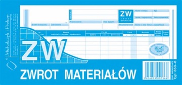ZW ZWROT MATERIAŁÓW 1/3 A4 353-8