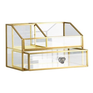 Makeup Organizer Szklany stojak na kosmetyki do
