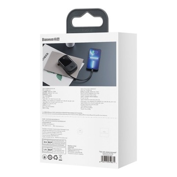 ВСТРОЕННЫЙ КАБЕЛЬ BASEUS QPOW PRO POWERBANK 20000 МАЧ 20 Вт ДЛЯ IPHONE LIGHTNING