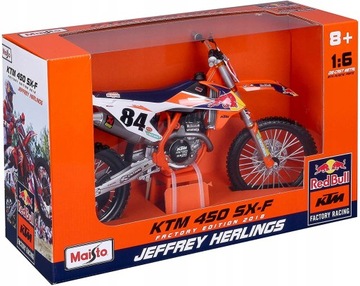 Модель KTM 450 SX-F Red Bull МАСШТАБ 1:6 XXL