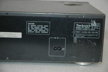 Technics RS-BX606 Tape Deck kl AA deck odtwarzacz kasetowy Japan