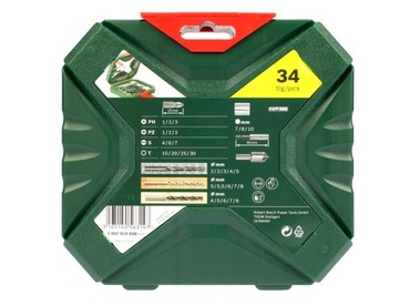 НАБОР X-LINE II 34 СВЕРЛА, СВЕРЛА, ГОЛОВКИ И НАКОНЕЧНИКИ BOSCH