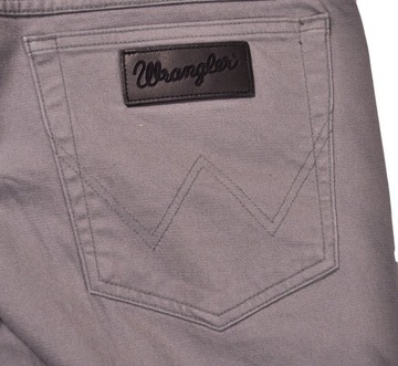 WRANGLER spodnie STRAIGHT regular GRAY trousers TEXAS _ W32 L34