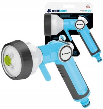 CELLFAST ZRASZACZ DO WODY PISTOLET OGRODOWY 4-FUNKCYJNY DO WĘŻA REGULACJA