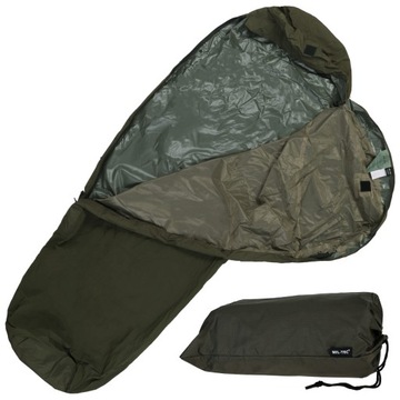 Pokrowiec WODOODPORNY na ŚPIWÓR z mambraną BIVY MIL-TEC Oliv