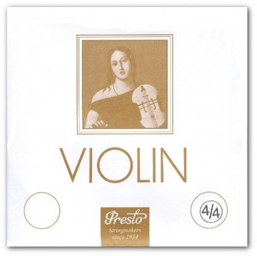 STRUNY DO SKRZYPIEC PRESTO VIOLIN 4/4 - KOMPLET
