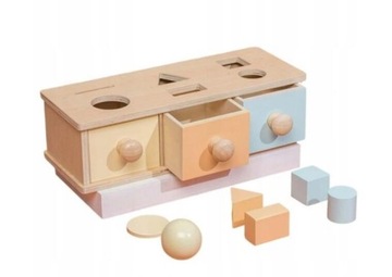 Montessori Object Permanence Box z szufladą