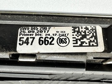 AUDI A4 B9 KOMBI AVANT 8W SKLO (OKNO) KAROSERIE PRAVÁ PRAVÝ ZADNÍ 16R CHRÓM