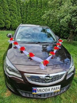 Dekoracja na samochód SZARFA ozdoba na auto ślub