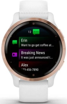Спортивные часы GARMIN Venu 2S, розовые и золотые