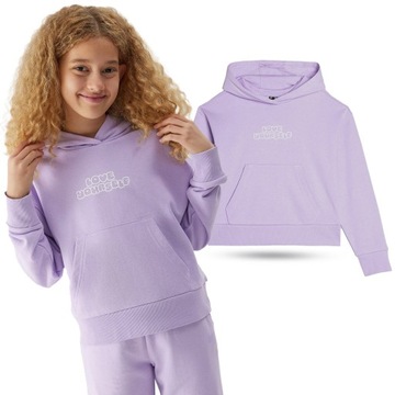 СВИТШОТ С КАПЮШОНОМ 4F ДЛЯ ДЕВОЧЕК AW23F645