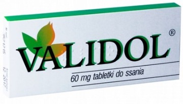 Validol LEK USPOKOJENIE 60 mg 10 tabletek