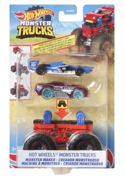 Hot Wheels Monster Trucks Maker Autka Zestaw HDV01