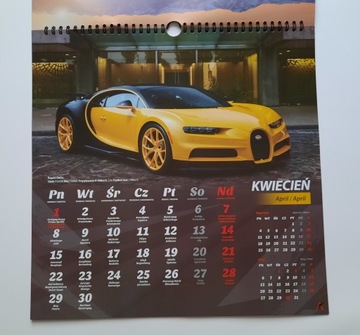 Календарь скоростных автомобилей McLaren 2024 Автомобили Lambo Viper Mercedes Mustang