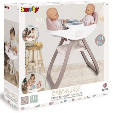 СТУЛЬЧИК ДЛЯ КОРМЛЕНИЯ SMOBY BORN BABY TWIN