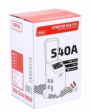 PROSTOWNIK IDEAL STARTER 540 PRO 12/24V 540A STD/GEL/AGM/LITHIUM ROZRUCH