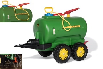 ПРИЦЕП-ЦИСТЕРНА ROLLY TOYS С ОПРЫСКИВАТЕЛЕМ И НАСОСОМ JOHN DEERE ДВУХОСНЫЙ 1