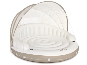 Materac z daszkiem Canopy De Lux 199x150cm Intex + Hamak Gratis!