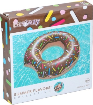 КОЛЬЦО ДЛЯ ПОДДУВА ВОДОЙ Пончик BestWay Donut 107 см