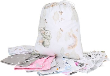 НАБОР ДЕТСКОГО КОКОНА NEST MINKY PIECE XXL BABYMAM, 7 ЭЛЕМЕНТОВ.