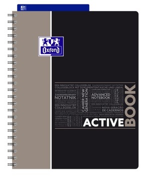 Kołonotatnik A4+/80k OXFORD ACTIVE BOOK 90g
