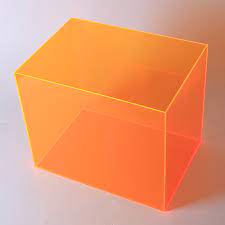 Флуоресцентное оргстекло, флуоресцентное оранжевое оргстекло, 50Х50с