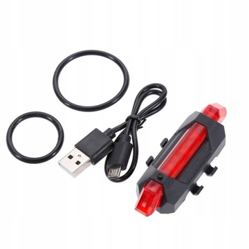 LAMPKA ROWEROWA TYLNA LED USB MOCNA 15H iLIGHT PRO