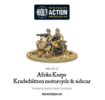 BOLT ACTION Afrika Korps Kradschutzen motorcycle