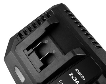 ZESTAW 2X AKUMULATOR 4AH ŁADOWARKA PODWÓJNA