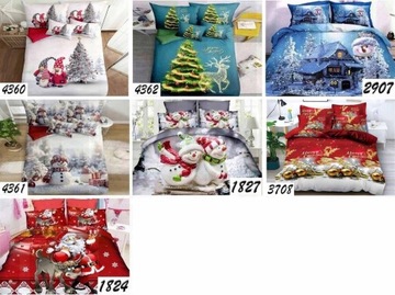 KOMPLET POŚCIEL BAWEŁNIANA 200x220 +2 POSZEWKI DWUSTRONNA NOWOCZESNE WZORY