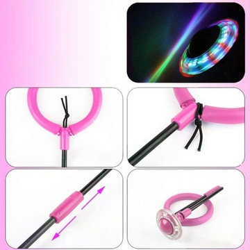 ДЕТСКАЯ СКАкалКА ДЛЯ НОГ HULA HOP SKIPPER СВЕТЯЩИЙСЯ СВЕТОДИОДНЫЙ SKIP JUMP ГИРОСКОП