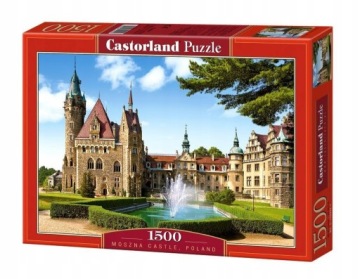 Puzzle krajinné Zámek Moszna vyžadující sadu 1500 dílků puzzle