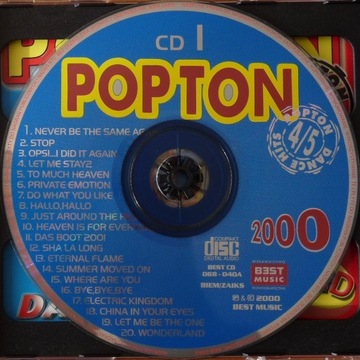 2CD-альбом POPTON Dance Hits 2000 - Best Music 2000