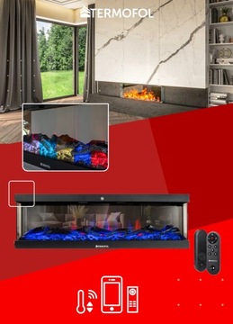 Электрокамин с функцией обогрева + Wi-Fi + ДИСТАНЦИОННОЕ УПРАВЛЕНИЕ