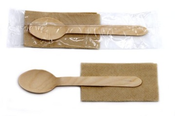 Łyżki drewniane pojedyńczo pakowane (16cm)