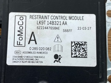 Ford Maverick 2022+ Escape Kuga USA Контроллер модуля подушек безопасности