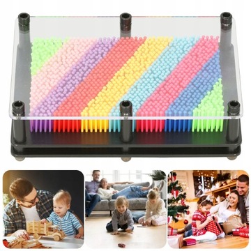 Pin Art Toy 3D Пластиковая доска Ручная печать